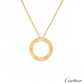 Cartier Yellow Gold Plain Love Necklace B7014200